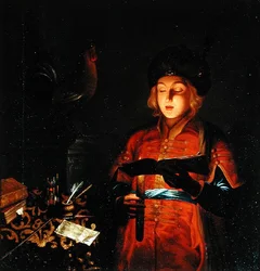 Ein junger Sänger (Junger Mann mit einer Kerze) 1681